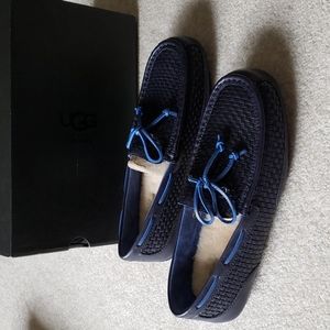 NWT UGG Australia Men's Chester Woven Leather Loafer Shoes,Size11, 100%Authentic